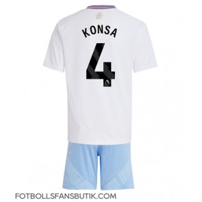 Aston Villa Ezri Konsa #4 Replika Bortatröja Barn 2024-25 Kortärmad (+ Korta byxor)